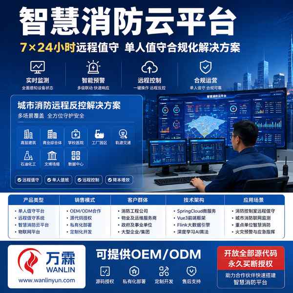 佳木斯海湾消防物联网云平台ODM贴牌ODM贴牌