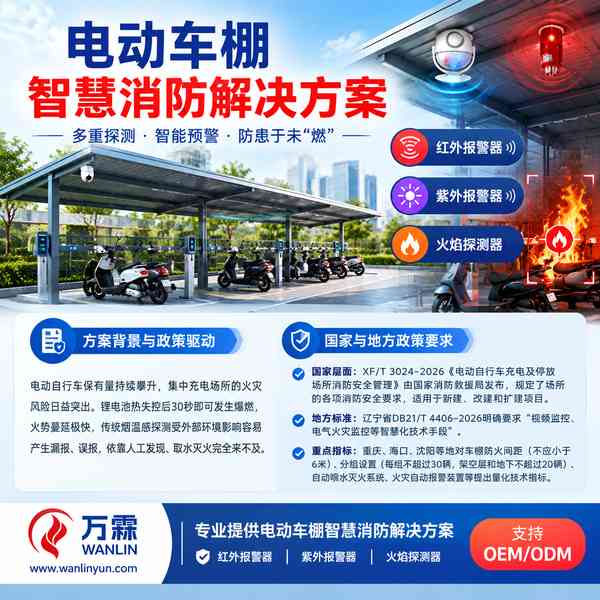 浙江宁波鄞州中河街道电动车棚消防报警主机哪家好？470MHz自组网报警方案与源头厂家直供指南